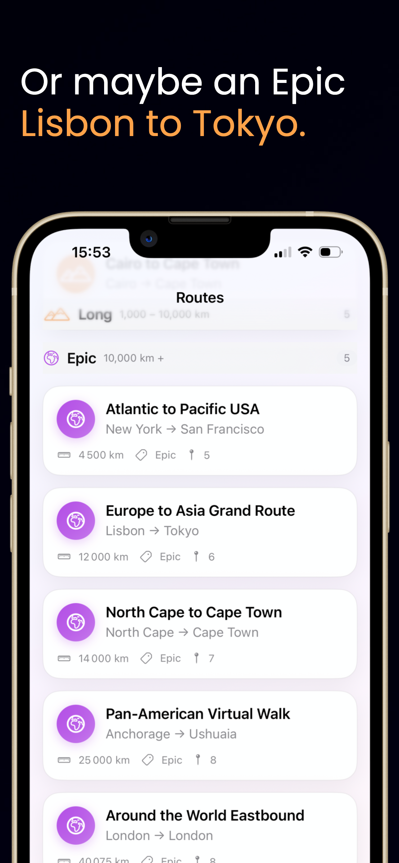 WalkFar - Charts